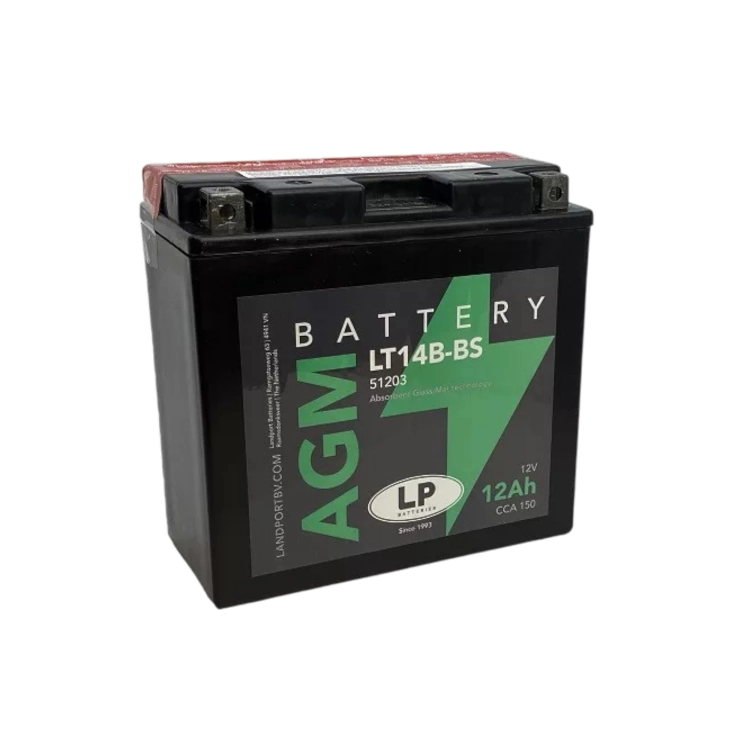 LT14B-BS 12V 10Ah AGM Landport akkumulátor motorkerékpárhoz