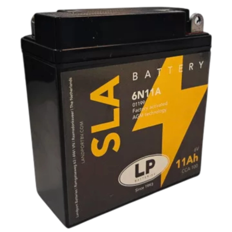 6N11A 6V 11Ah SLA AGM Landport akkumulátor motorkerékpárhoz