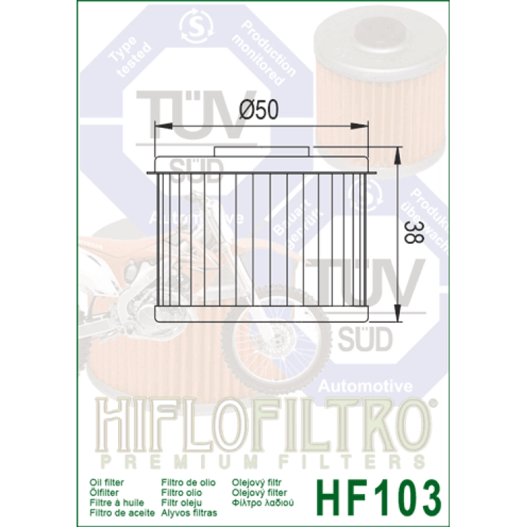 HF 103 Olajszűrő