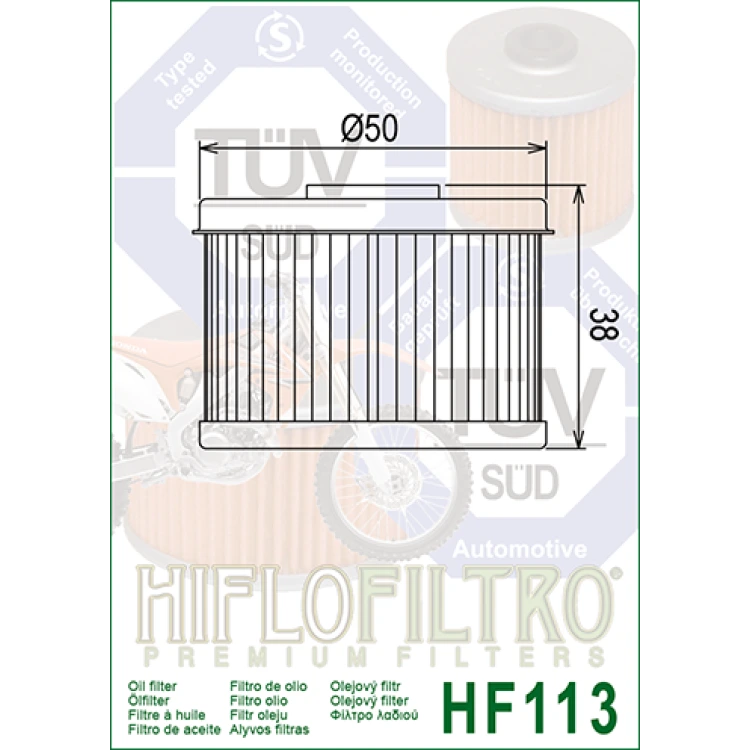 HF 113 Olajszűrő / HIFLOFILTRO /