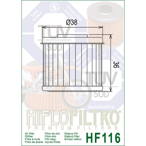 HF 116 Olajszűrő / HIFLOFILTRO /