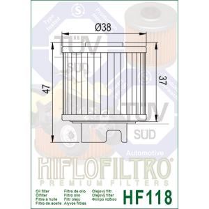 HF 118 Olajszűrő / HIFLOFILTRO /