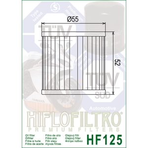 HF 125 Olajszűrő / HIFLoFILTRO /