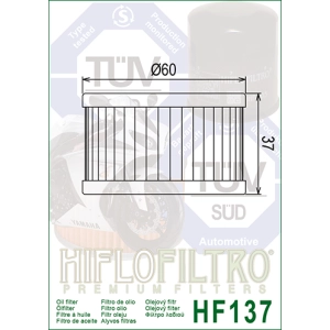 HF 137 Olajszűrő / HIFLOFILTRO /