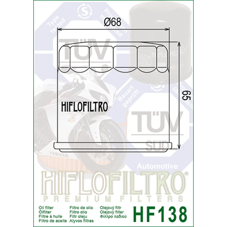 HF 138 Olajszűrő / HIFLOFILTRO /