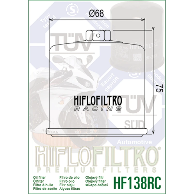 HF 138 RC Olajszűrő / HIFLOFILTRO /