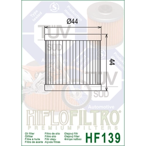 HF 139 Olajszűrő / HIFLOFILTRO /