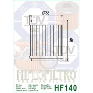 HF 140 Olajszűrő / HIFLOFILTRO /
