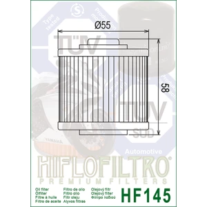 HF 145 Olajszűrő / HIFLOFILTRO /