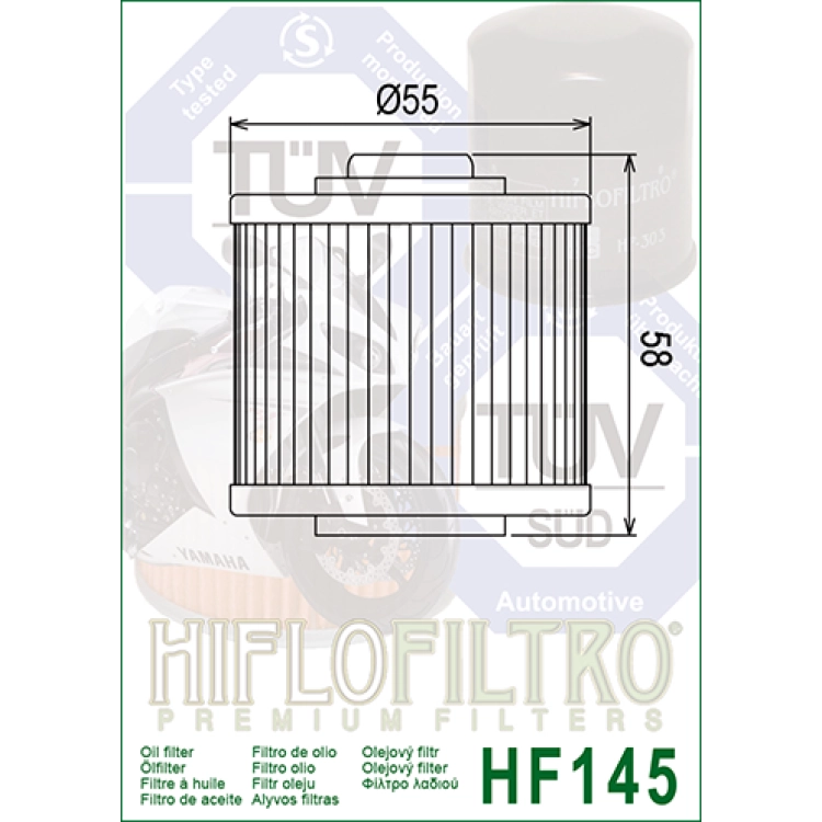 HF 145 Olajszűrő / HIFLOFILTRO /