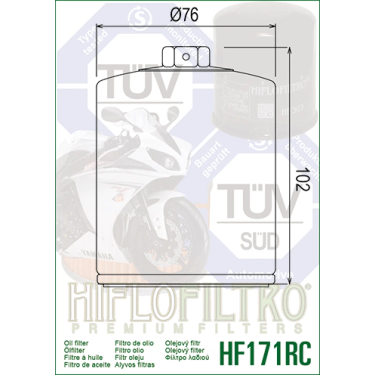 HF 171 CRC Olajszűrő / HIFLOFILTRO /
