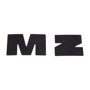 Embléma benzintankra M+Z párban fekete MZ ETZ
